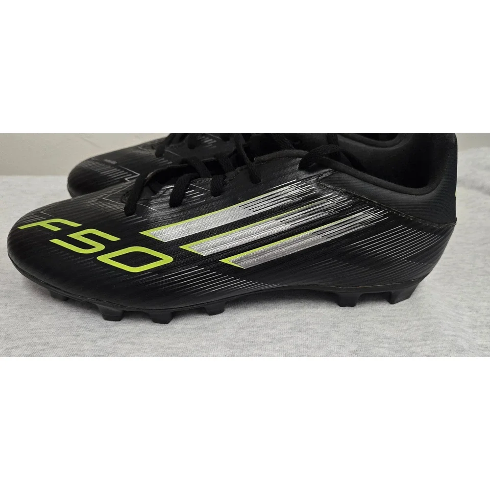 Adidas F50 League FG MG Soccer Cleats Mens 8.5 Black Solar Yellow JI0047